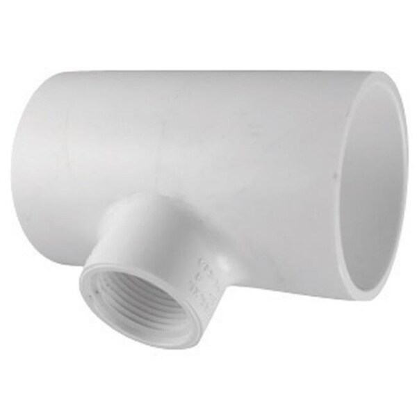 Charlotte Pipe And Foundry Charlotte Pipe & Foundry PVC024013200 Schedule 40 PVC Reducing Tee 1 x 1 x 0.5 in. FPT - Pack of 25 13532 - main